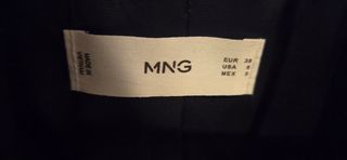 Americana Mango Mujer Azul Talla M