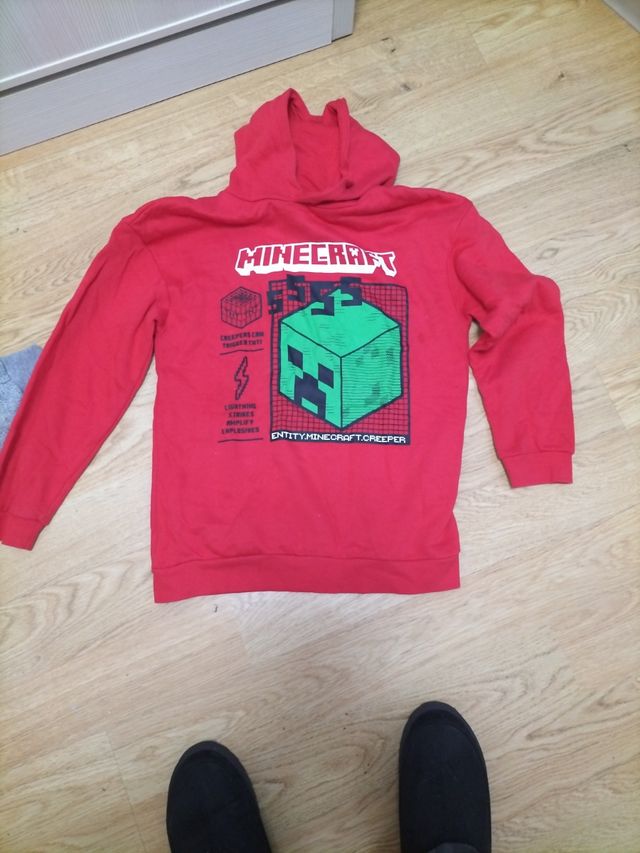 Sudadera Minecraft Niño Talla 12/13