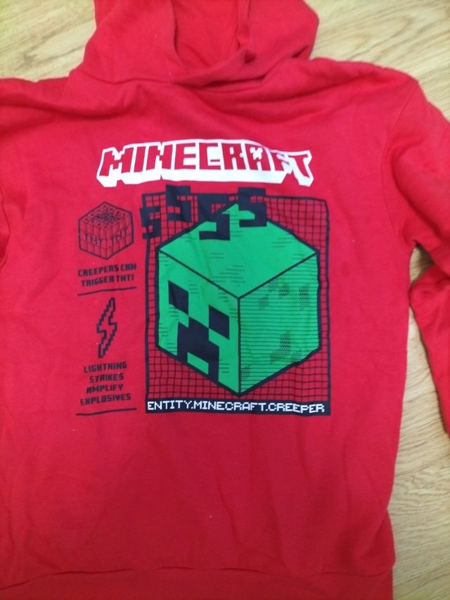 Sudadera Minecraft Niño Talla 12/13