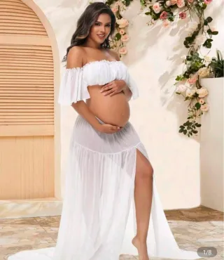 Ropa Maternidad Blanca Talla Única