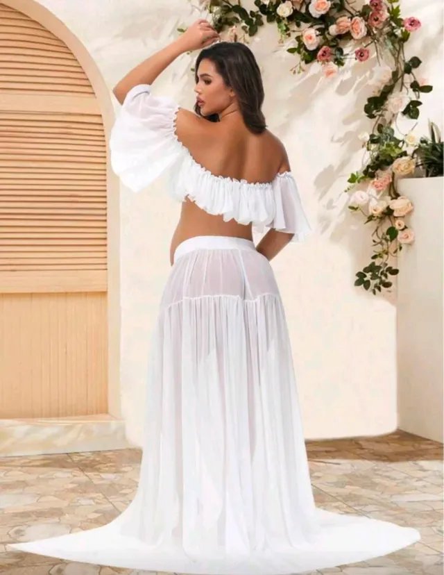 Ropa Maternidad Blanca Talla Única