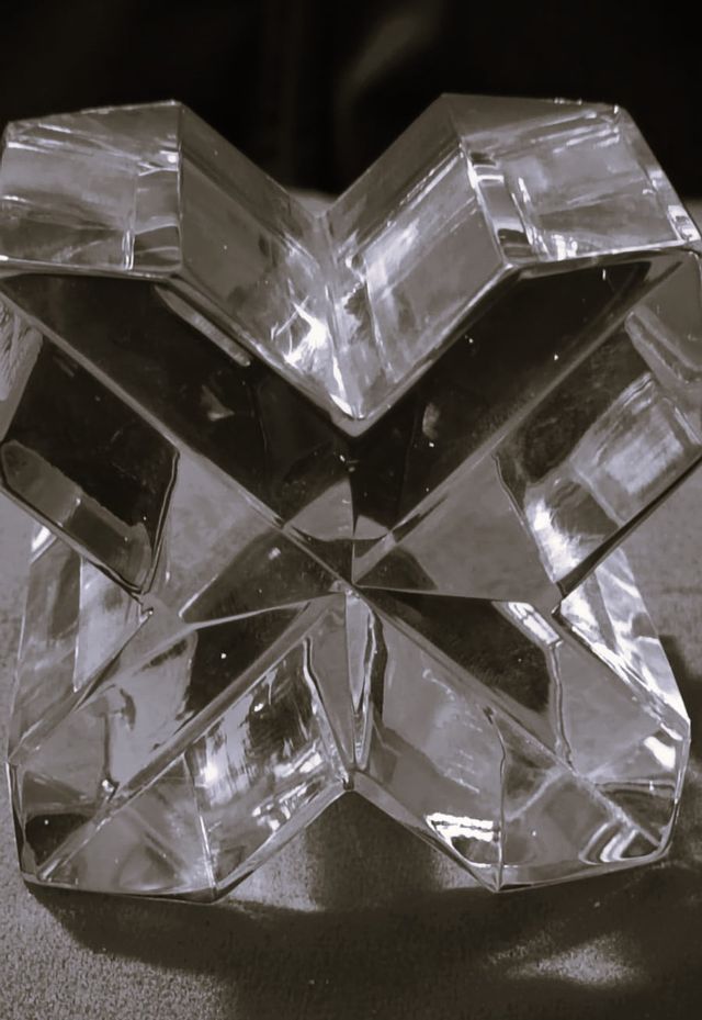 Pisapapeles vintage cristal firmado