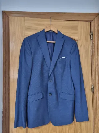 Chaqueta Zara Hombre Azul