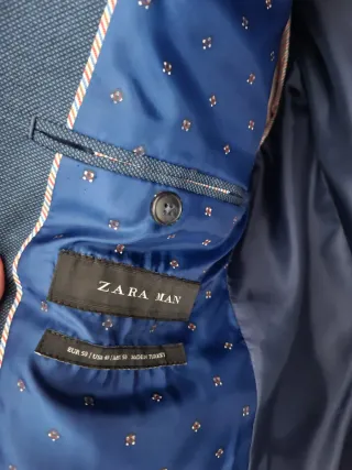 Chaqueta Zara Hombre Azul