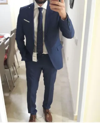 Chaqueta Zara Hombre Azul