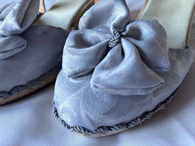 Espardeña Fallera Beige y Gris