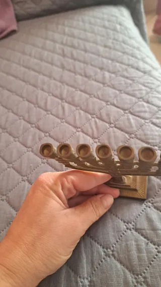 Menorah antica in ottone