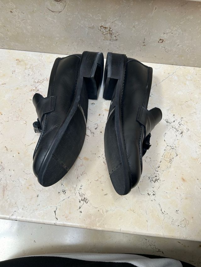 Mocassini in vera pelle neri