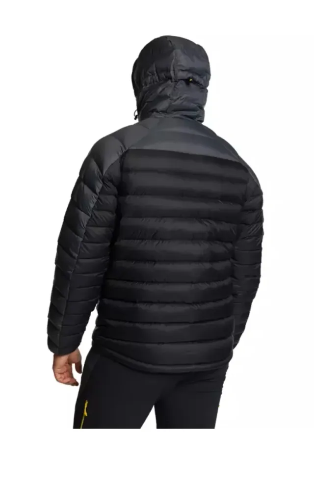 Chaqueta Trangoworld Plumas Hombre Negra/Gris