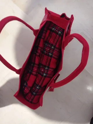 Borsa+ plaid matrimoniale regalo Natale Babbo Nata