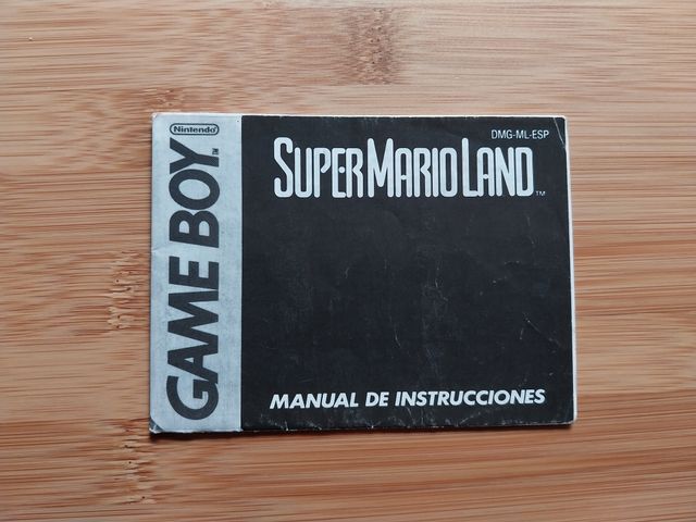 MANUALE SUPER MARIO LAND SPAGNOLO NINTENDO GAME BOY