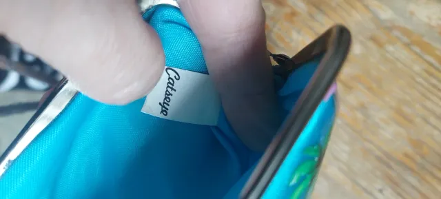 Neceser o cartera flamencos y palmeras