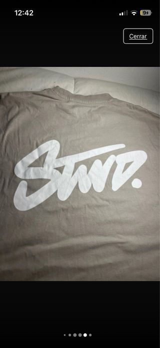 Camiseta Pull&Bear Relax Fit M Beige