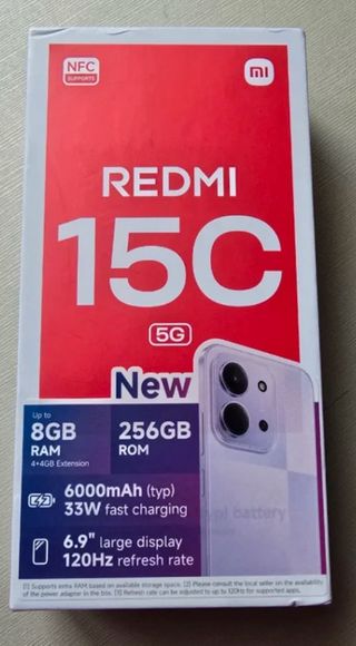 Xiaomi Redmi 15C 8GB RAM 256GB sin abrir.