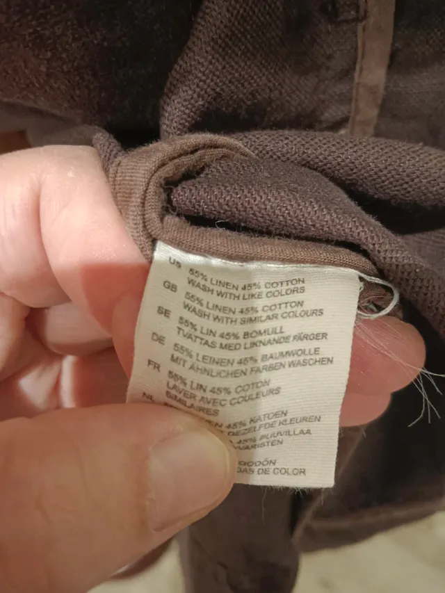 Abrigo marrón talla 50