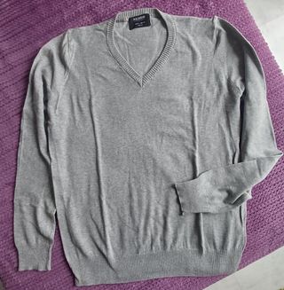 Jersey Pull&Bear Gris Talla L