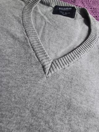 Jersey Pull&Bear Gris Talla L