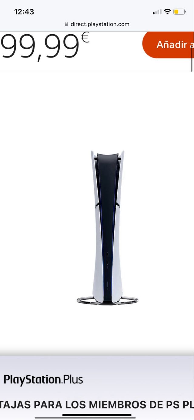 Consola Sony PS5 825GB Edición Digital chasis