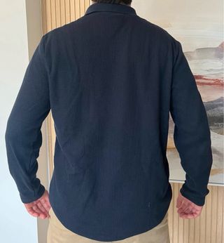 Set de 3; jersey beige H&M, suéter estilo polo H&M