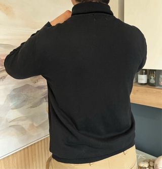 Set de 3; jersey beige H&M, suéter estilo polo H&M