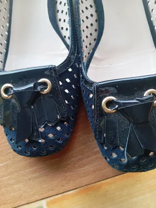 Zapatos azules de mujer