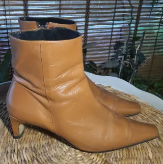 Botins Pele Castanhos