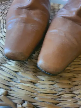 Botins Pele Castanhos