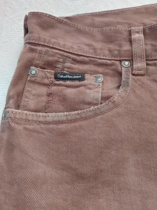 Pantaloni Calvin Klein W31 marroni