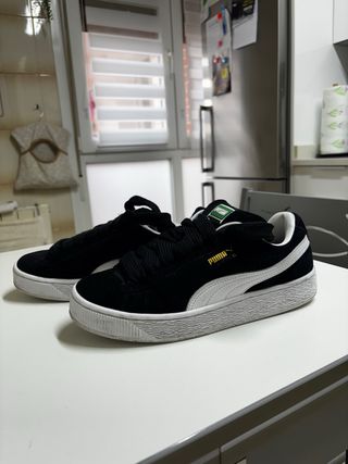 Zapatillas Puma Suede XL Negras y Blancas