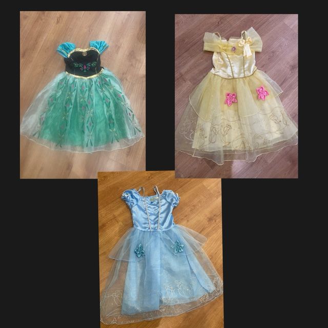 Lote 3 disfraces princesas. Talla: 140 cm