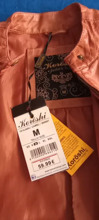 Cazadora polipiel Koroshi Talla M
