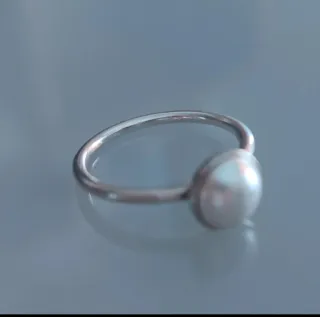Anillo Pandora con perla