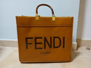 Bolso Fendi Roma Piel Marrón y Dorado