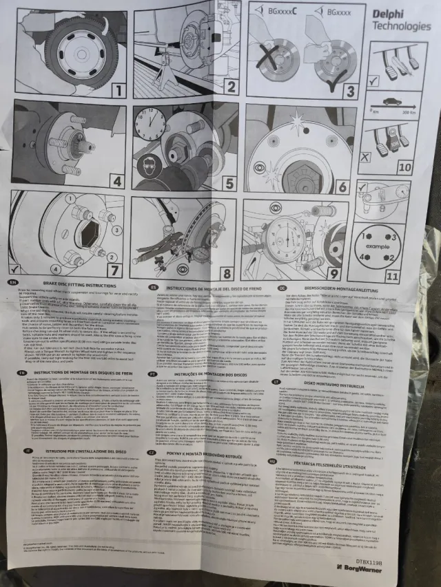 DELPHI BG3421 disco de freio