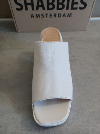Mules Shabbies Amsterdam Talla 38 Blancas