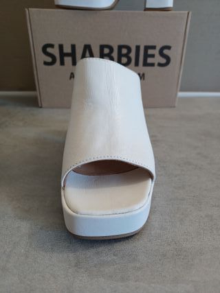 Mules Shabbies Amsterdam Talla 38 Blancas