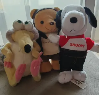 Lote Peluches Snoopy,Aeronáutica Toulouse, Ice Age