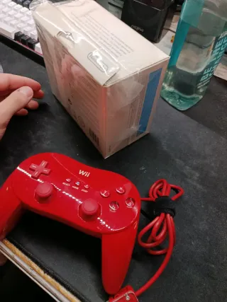 Mando Wii Clásico Rojo Completo