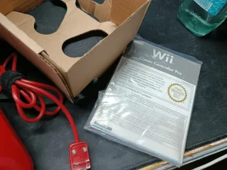 Mando Wii Clásico Rojo Completo