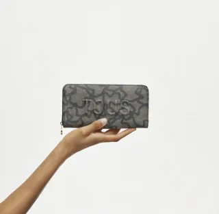 Billetera TOUS Kaos Icon Negra y Marrón