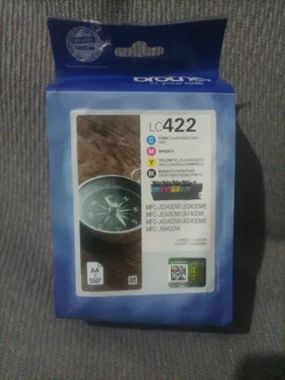 Cartucho Tinta Brother LC422 Cyan