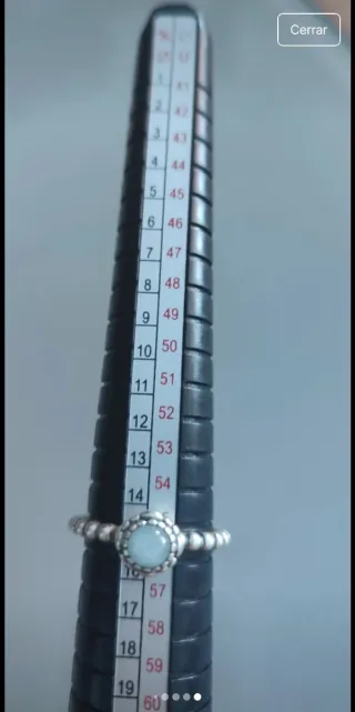 Anillo Pandora Plata Piedra Turquesa