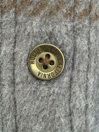 Camisa Polar Hollister Azul y Negro