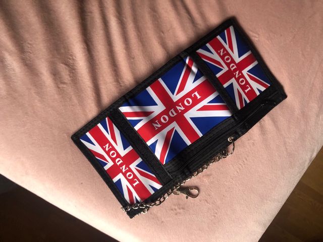Cartera Londres Union Jack con Cadena