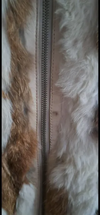 Bomber Mango Piel Beige y Marrón