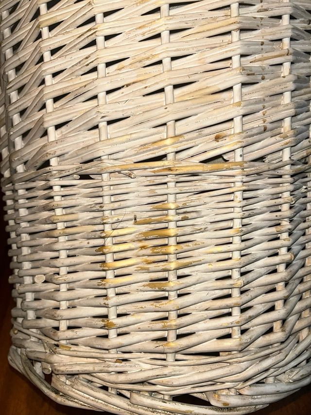 Cesto Ropa Mimbre con Tapa Zara Home