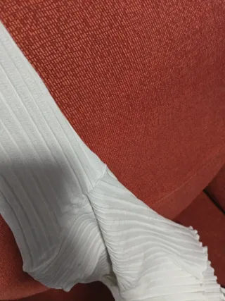 Blusa H&M blanca de canalé