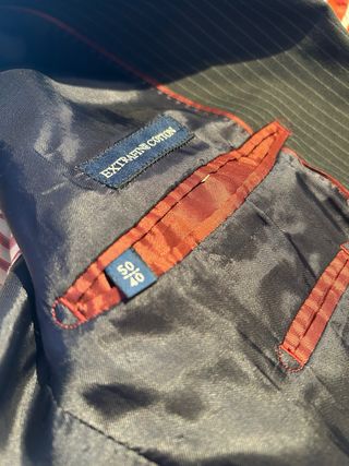 Massimo Dutti. Traje pantalón con raya diplomática