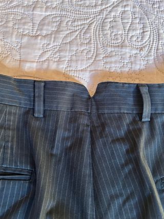 Massimo Dutti. Traje pantalón con raya diplomática