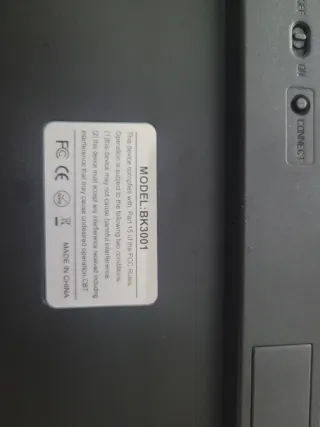 Teclado Inalámbrico Negro